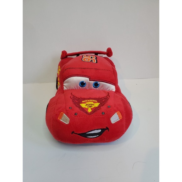 Disney Other - Pixar Cars Lightning McQueen Plush‎ Disney Parks 9" Piston Cup World Grand Prix